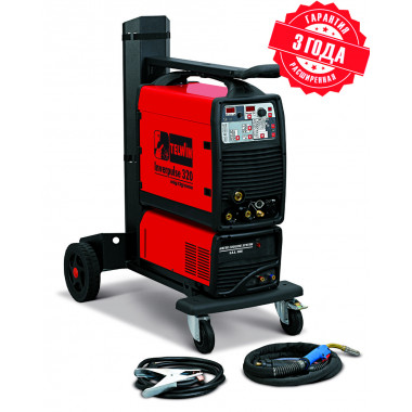 Сварочный полуавтомат TELWIN INVERPULSE 320 MIG/TIG/MMA 400V AQUA 815336