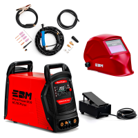 Аппарат аргонодуговой сварки TIG WavePower 200 AC/DC Pulse +Педаль ДУ, 5м +Маска сварщика ф5 Хамелеон